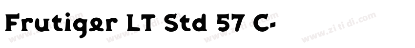 Frutiger LT Std 57 C字体转换